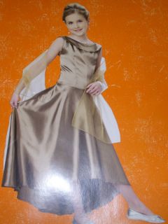 Glamour Girl Golden Gown Queen Costume Dress XL 12