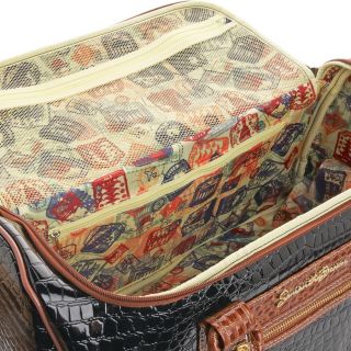 SAMANTHA BROWN Weekender City Bag Luggage   NAVY/CAMEL   NEW!