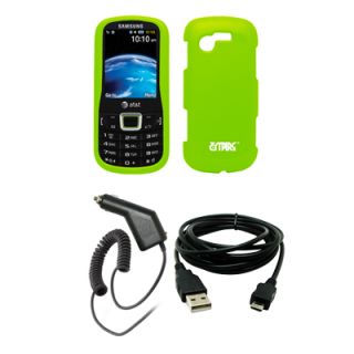For Samsung Evergreen Green Case Cover Car Charger USB
