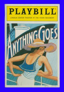 Playbill Anything Goes Rex Everhart Patti LuPone