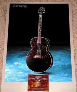 Gibson 1964 J 180 Everly Brothers Tribute Poster Import