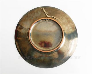 XL Wall Plate 38cm Ruscha Bronze Glaze Mid Century West German Pottery