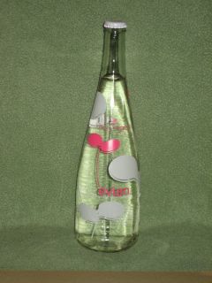new unopened evian courreges water bottle 2012 pink and white