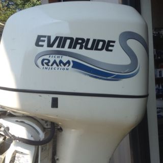 Pair Evinrude 175 Outboard Motors with All Rigging