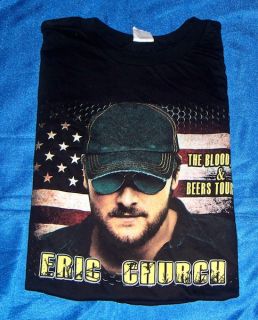 Eric Church 2012 The Blood Sweat & Beers Tour Concert T shirt XXL