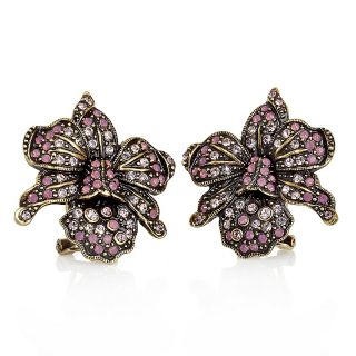 192 041 heidi daus exotic orchid crystal accented earrings rating 5 $