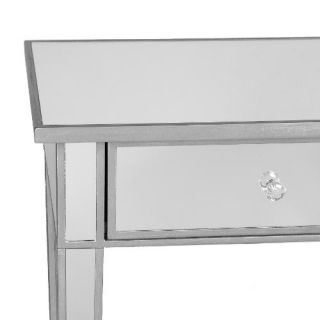 Elegant Transitional Mirrored Console Table Desk New