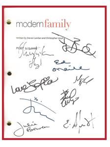  Family Script Signed rpt Autograph Ty Burrell Eric Stonestreet