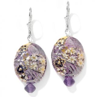 Jewelry Earrings Drop Statements by Amy Kahn Russell Hand Painted