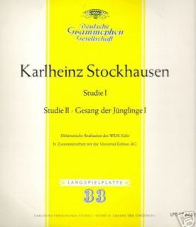 KARLHEINZ STOCKHAUSEN very 1st 10 Golden Tulip DGG German Avant Garde