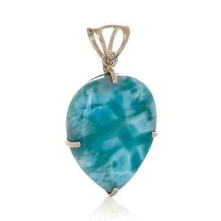 Jewelry Pendants Gemstone CL by Design Sterling Silver Pear Shape