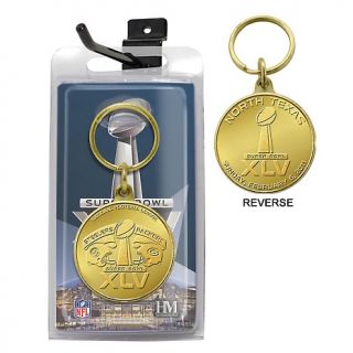 108 7555 highland mint super bowl xlv solid bronze flip coin keychain
