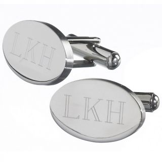 106 9834 stainless steel engraved oval cuff links note customer pick