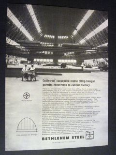 WWII Blimp Hangar in Elizabeth City 1967 Steel Ad