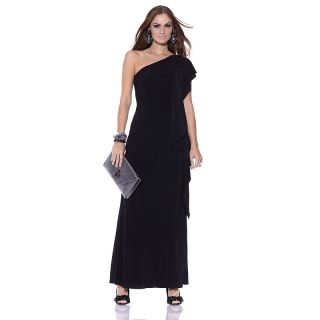  schwartz prive black long dress with ruffles rating 3 $ 119 95 s h