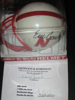 Eric Crouch Nebraska Signed Riddell Mini Helmet with authenticity