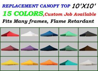 New Pop Up 10x10 Replacement Instant EZ Canopy Top Cover Choose 15