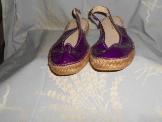 ERIC MICHAEL PATENT LEATHER BALLET FLATS   NEW..SIZE 42