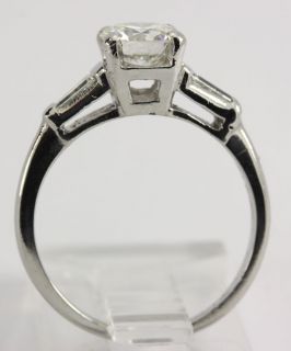  antique vintage diamond and platinum engagement ring from an estate