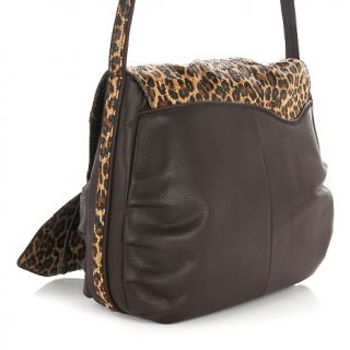 Chi by Falchi Scrunch Style Leather Medium Hobo Bag