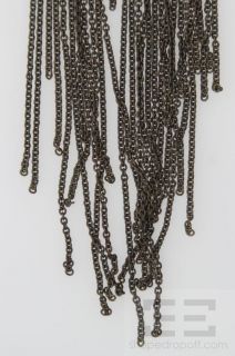 Fallon Silver, Gold & Copper Multi Chain Metal Fringe Necklace