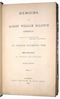  /Leather; Volume 1 of 2, Memoirs of Robert William Elliston, Comedian