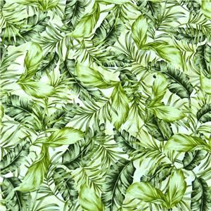 Elm Creek Quilts Cotton Fabric Tropical Leaves FQs