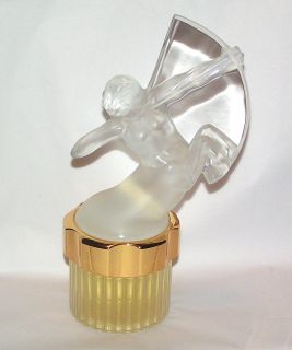 LALIQUE Factice Mascotte Sagittaire Flacon Perfume Bottle Glass Archer