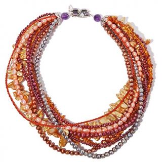 Statements by Amy Kahn Russell Layered Multigemstone Beaded 19