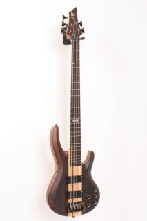 ESP LTD B 5E 5 String Bass Guitar Natural Satin