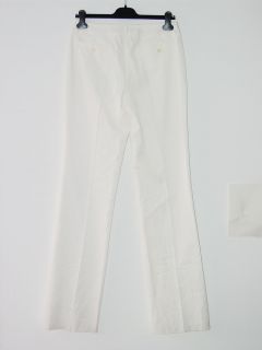 New ETRO White Cotton Straight Leg Classic Pants 42 8
