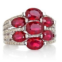 Colleen Lopez 3.84ct Colors of Tourmaline Sterling Silver Ring
