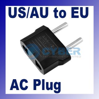 US AU to EU AC Power Plug Adapter Travel Converter