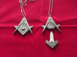Mason Freemason Masonic Necklace with Letter Opener