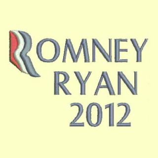 Romney/Ryan Machine Embroidery Designs  10 designs  Express Yourself