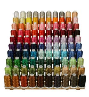 100 Large Polyester Embroidery Machine Thread Color Set