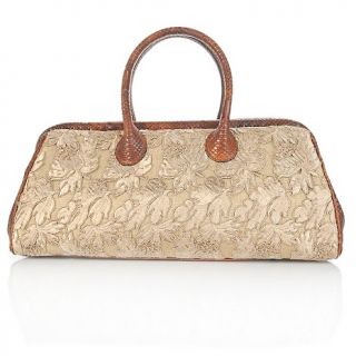 Clever Carriage Company Lace and Leather Satchel Bag
