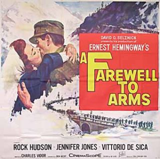 farewell to arms a date 1958 size 6 sheet 81x81 poster nationality u s