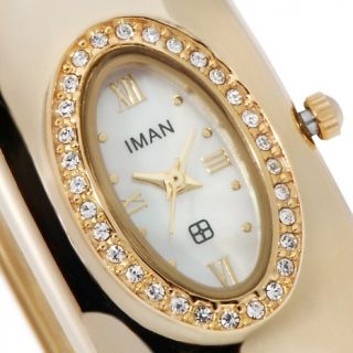 Jewelry Watches Womens IMAN Platinum Collection Watch and Bangle
