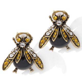 168 315 heidi daus heidi daus bug off crystal accented clip earrings