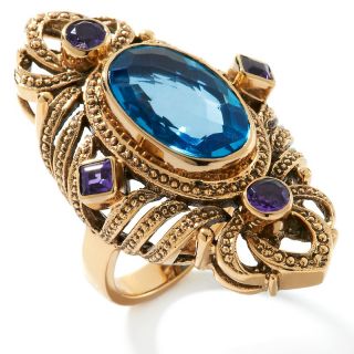 155 398 nicky butler 6 45ct blue quartz triplet and amethyst ring note