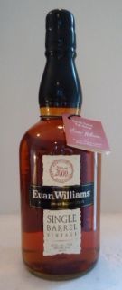 Vintage Evan Williams Single Barrel 2000 750ml RARE Bourbon Bottle