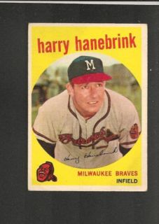  1959 Topps 322 Harry Hanebrink EX