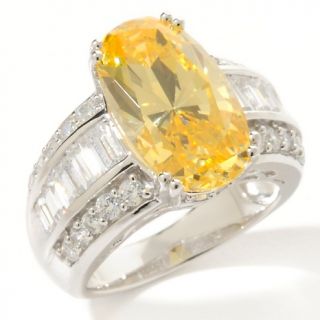 166 595 victoria wieck 9 04ct absolute yellow oval and clear baguette