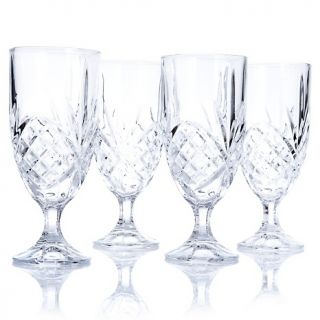 163 013 jeffrey banks dublin set of 4 footed iced tea glasses rating 3