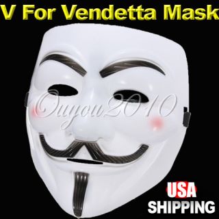 for Vendetta Anonymous Film Guy Fawkes Face Mask Fancy Dress