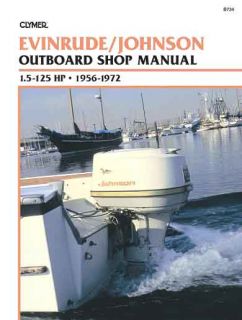 Evinrude Johnson 1 5 125 Outboard Repair Shop Service Manual 1956 1972