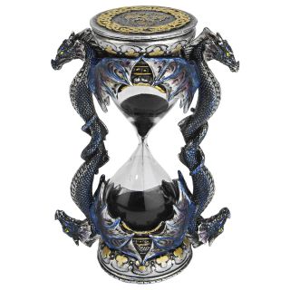 Collectible Medieval Fearless Dragon Ebony Sand Timer Hour Glass 5