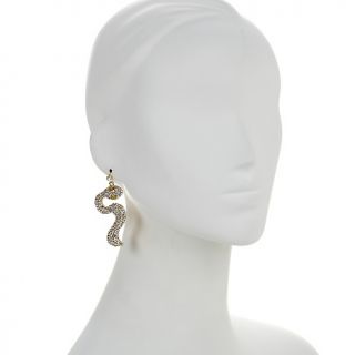 Jewelry Earrings Statement V by Eva Pavé Crystal Snake Design