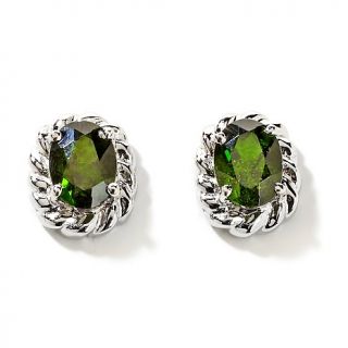 180 949 2 42ct chrome diopside sterling silver stud earrings note